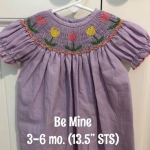 Be Mine Smocked Easter Tulip Dress